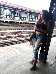 Sexy Latina Nyc Subway