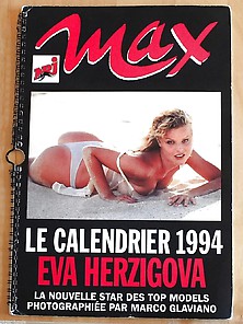Eva Herzigova Calendar 1994 Max (Rare)