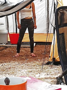 Urlaub 2016 - Fkk Camping - Die Nachbarin Und Ihr Slip