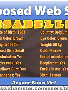 Isabelle Exposed Web Slut From Belgium