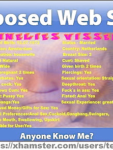 Annelies Visser Exposed Web Slut From Netherlands