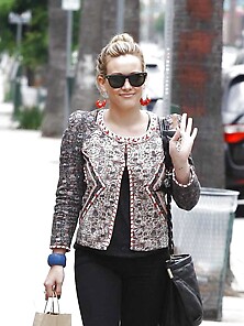 Hilary Duff - Running Errands In Beverly Hills