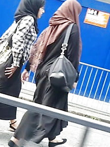 Candid Hijabi Sexy Abaya Ass (Comment Filthy Things)