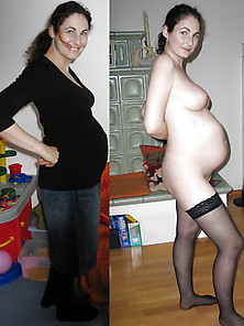 Dressed Undressed - Pregnant Amateurs