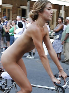 Skinny Tattooed Blonde At New Orleans Wnbr (Various Years)