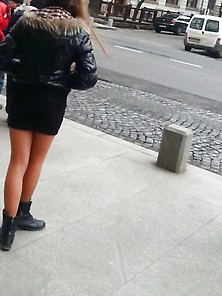 Spy Sexy Teens Mini Skirt And Nylon Romanian