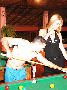 Patricia And Her Boy Pool Hall Sex