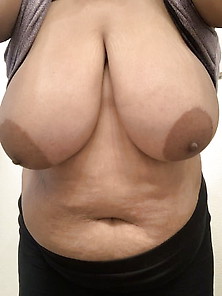 Bbw - Big Beautiful Belly And Large Breasts