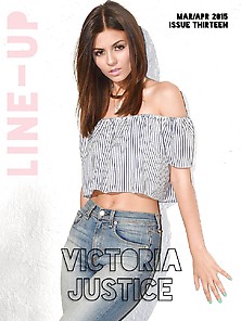 Victoria Justice Line-Up Magazine April 2015