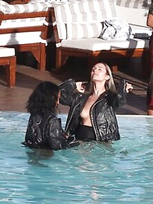 Candice Swanepoel Nip Slip On A Photoshoot In Rio De Janeiro