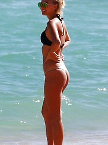 Selena Weber In A Thong Bikini At The Beach In Miami