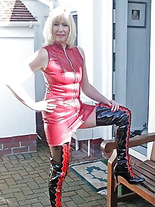 Pvc Boots Leather Latex 36