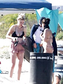 Ireland Baldwin G String Bikini And Nip Slip In Malibu