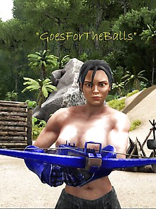 Busty Amazon Maneater Game Avatar Character