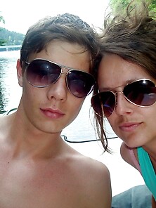 Young Amateur Couple At Vacation 12