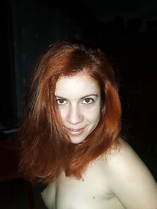 Redhead Italian Wife Nude Home Shots