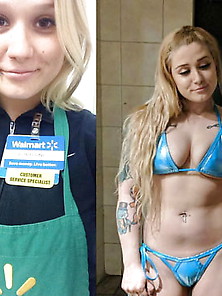 Stephanie Quits Walmart To Become Stripper Thong Bikinis