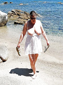 Bbw Matures And Grannies At The Beach 256