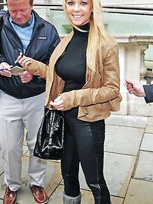 Tara Reid Out And About In See Through Top