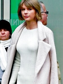 Taylor Swift Camel Toe In Tight White Pants
