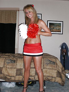 Hot & Stunning Blonde College Cheerleader (18+)