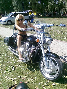Blonde Bike Girl So Hot