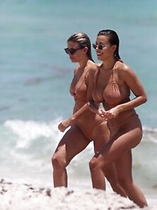 Natasha Oakley & Devin Brugman Bikini Fun In Miami