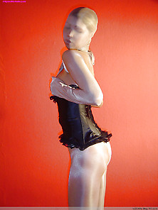 Pantyhose Encasement Lady