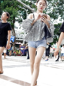 Slim Chinese Girls In Shorts.....