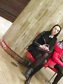 Spy Subway Face And Nylon Teens Girl Romanian
