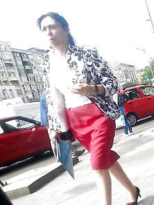 Spy Mature Skirt Romanian