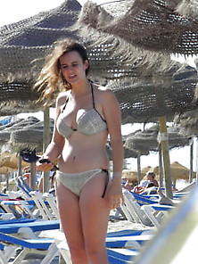 Hot Teen In Bikini On The Beach