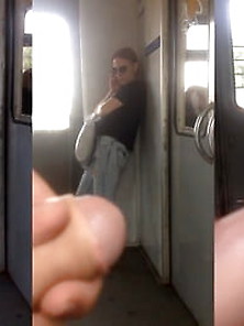 Public Cock Flashing To A Girl In The Train