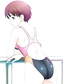 Anime Femmes On One-Chunk Bikinis