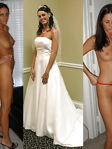 Amateur Sexy Brides Dressed Undressed