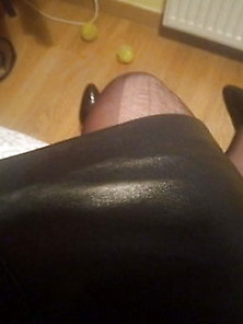 Primero De Mayo Teintra Leather Skirt