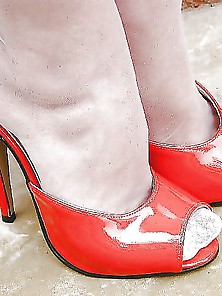 Red Mules -High Heels
