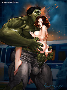 Hulk Vs Black Widow Cartoon