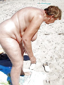 Bbw Matures And Grannies At The Beach 131