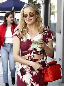 Kate Hudson Out In Hollywood In A See Through Dress