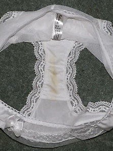 Wife's Dirty Stained Panties,  Thongs,  Panty Girdle & Br
