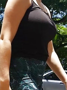 Candid Big Tits In Shorts