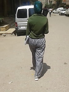 Arab Egyptian Hijab Babe So Nice Ass Walking 169