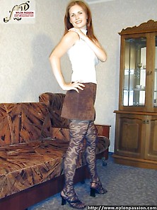 Girl In Sexy Pantyhose