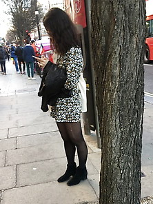 Street Pantyhose - Asian Cunts In Opaque Tights