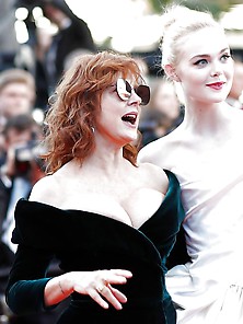 Julianne Moore & Susan Sarandon Cannes 2017 Huge Cleavage