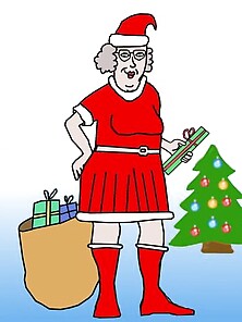 Santa Claus Grand'ma Getting Naked