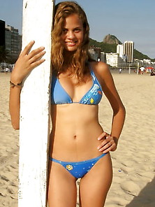 Brazilian Teen Thalita - Blue Bikini
