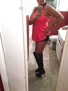 Milf In Pink And Boots