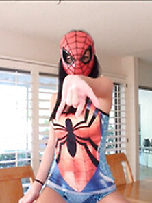 Sexy Spider Chick Takes